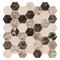 Andova Tiles SAMPLE Channing 2 x 2 Marble Honeycomb Mosaic Floor Use Tile SAM-ANDCHA124 - alternate 2